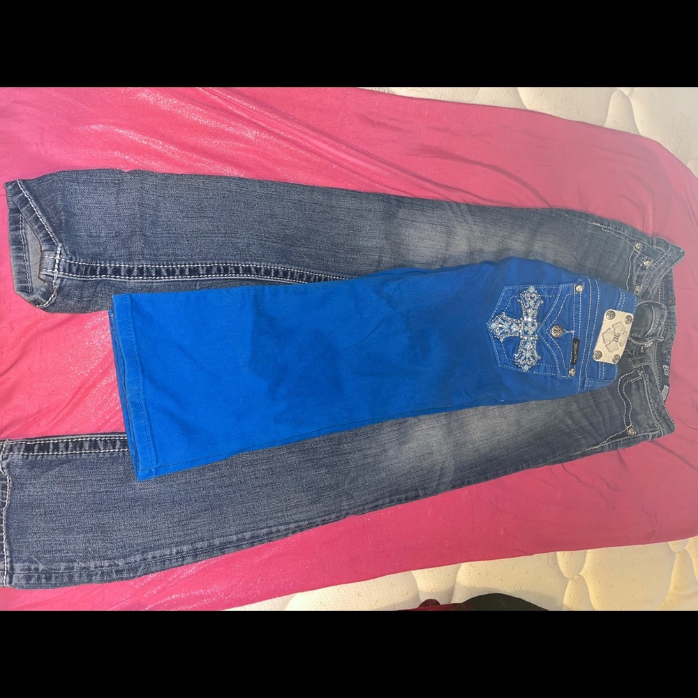Girls miss me jeans capris size 16
